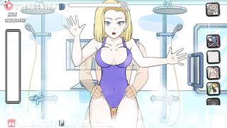 Android 18 Fucked In The Shower Against The Glass - Hole House Game