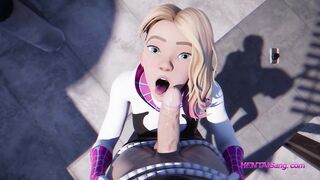 Spider XXX POV ⁎ Gwen Animation (FULL HD)