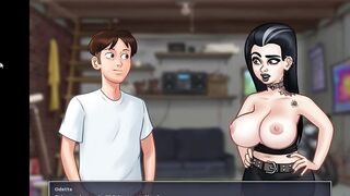 Summer time Saga sexual gameplay (Tattoed sexy girl)