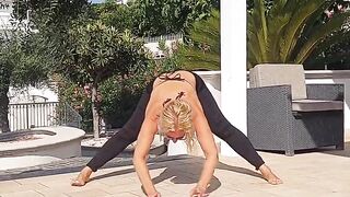 Selena's Yoga Stretching and Foot Worship