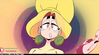 Hottest Magic Futa Enjoy Blowjob From Girl | Best Cartoon Porn 4k