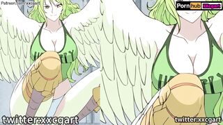 One Piece Hentai - Monet Bird hand job big Bird