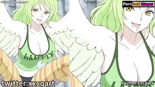 One Piece Hentai - Monet Bird hand job big Bird