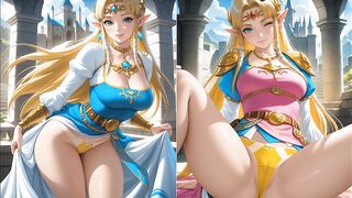 Princess Zelda on Her Knees Before Passion: Secrets of Royal Lust